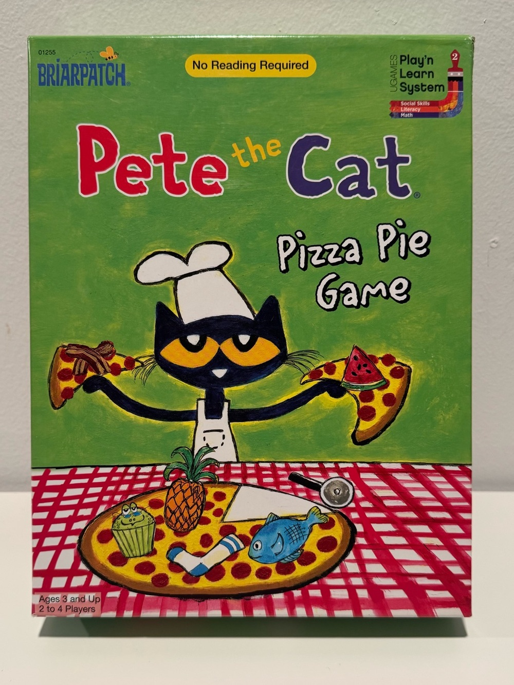 Pete the Cat Pizza Pie Game. Cooperative educational board game. Age: 3+